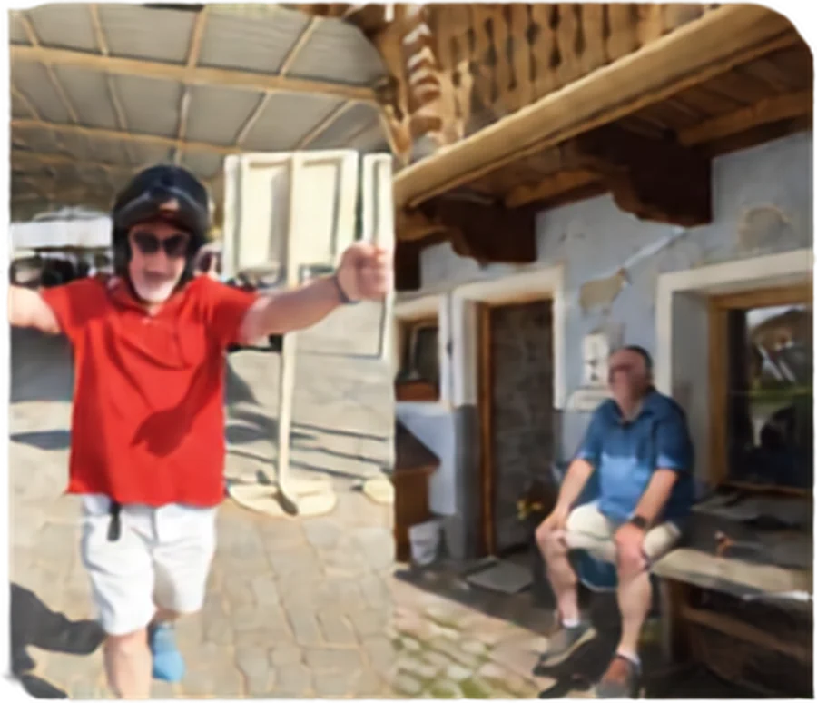 Zwei Momente auf der Hütte
